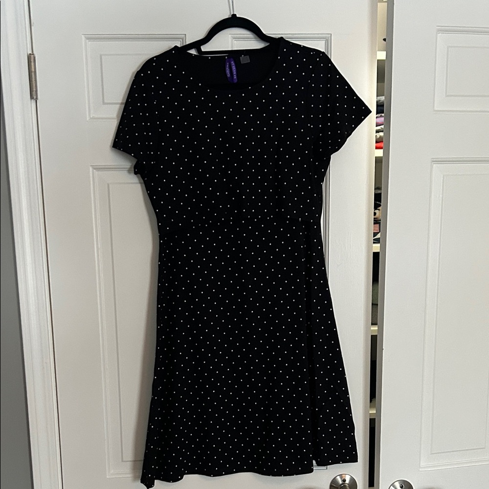 Seraphine Black and White Maternity Dress- nursing friendly